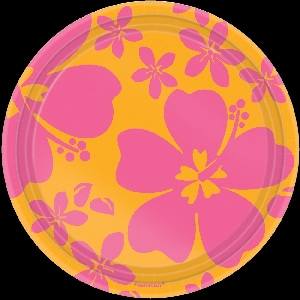 Plato 17.7cm (8) HIBISCUS pink