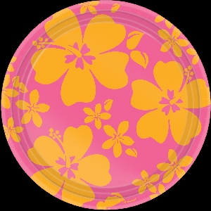 Plato 26.6cm (8) HIBISCUS pink