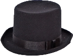 SOMBRERO DE COPA NEGRO
