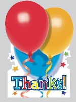 THANK YOU:BALLOONS & STARS