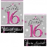 INVITE/THANK YOU:SWEET 16 SPAR