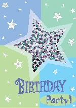 INVITE shaker:BDAY SHIMMER