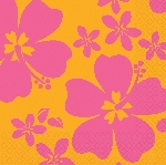 Servilleta 33X33 (16) HIBISCUS pink