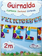 GUIRNALDA FELICIDADES GLOBOS