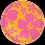 Plato 17.7cm (8) HIBISCUS pink