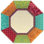PLATO 26cm: OCT BOHO PATCHWRK