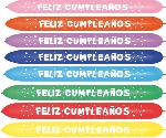 660 LINK-O-LOON FASHION SURT FELIZ CUMPLEAÑOS 15cmx150cm
