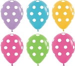 R12 G LATEX FASHION SURT PUNTOS BLANCOS  30cm