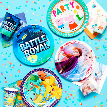 VAJILLAS Y COMPLEMENTOS TEMÁTICOS