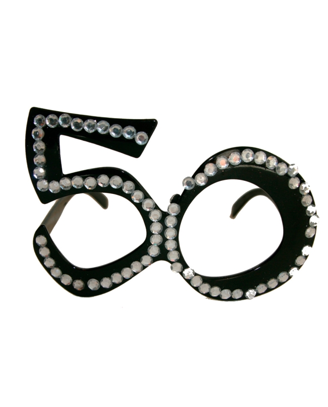 Gafas Negras Diamantes Nº 50