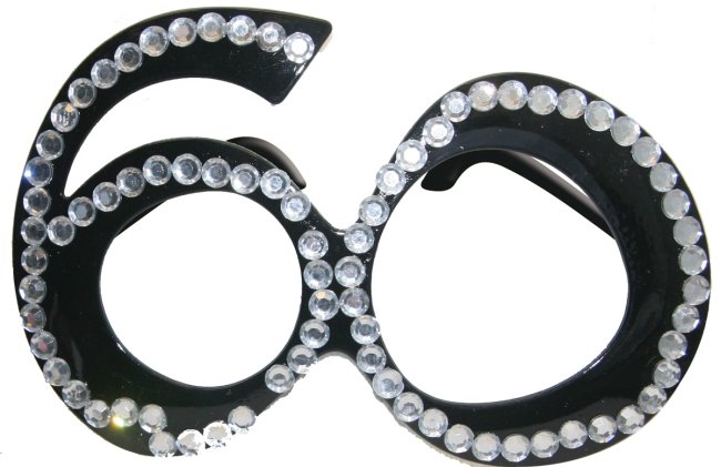 Gafas Negras Diamantes Nº 60