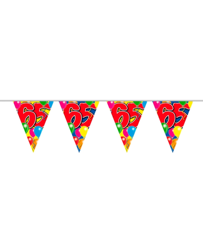 Banderin Globos Nº 65 Plastico 10m