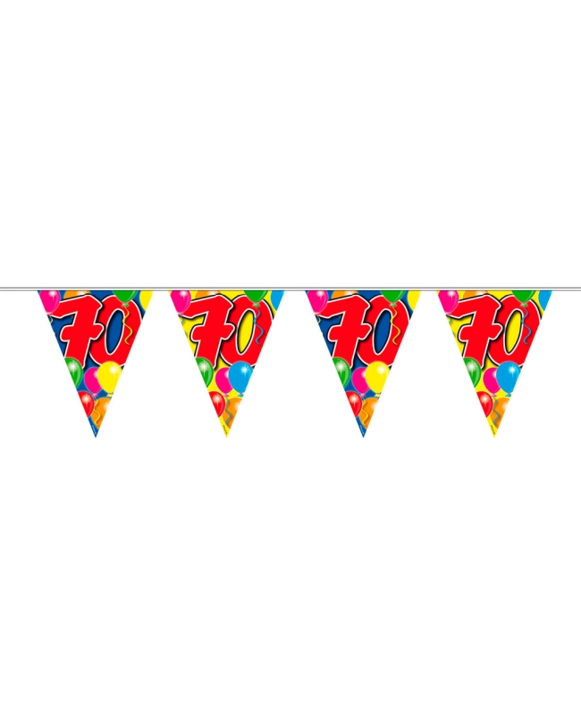 Banderin Globos Nº 70 Plastico 10m