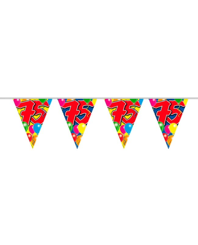 Banderin Globos Nº 75 Plastico 10m