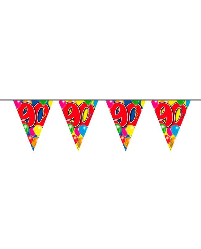 Banderin Globos Nº 90 Plastico 10m
