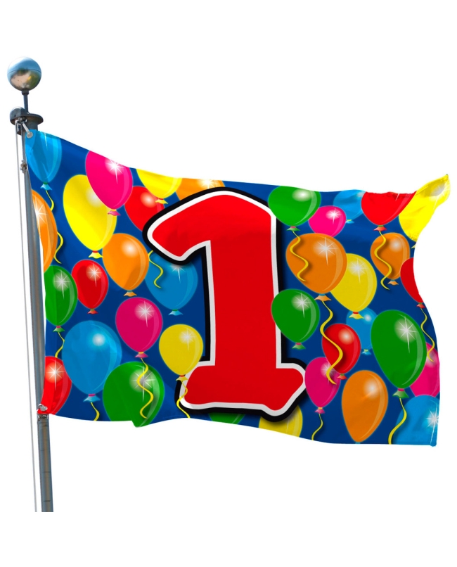 Bandera Globos Nº 1 Poliester 60X90cm