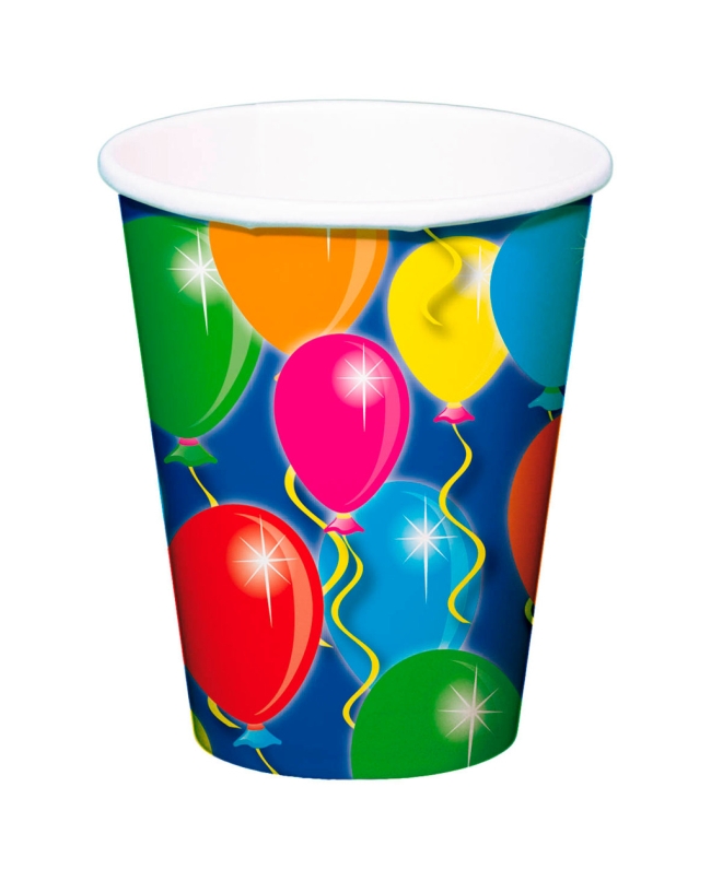 Vasos 250ml Globos