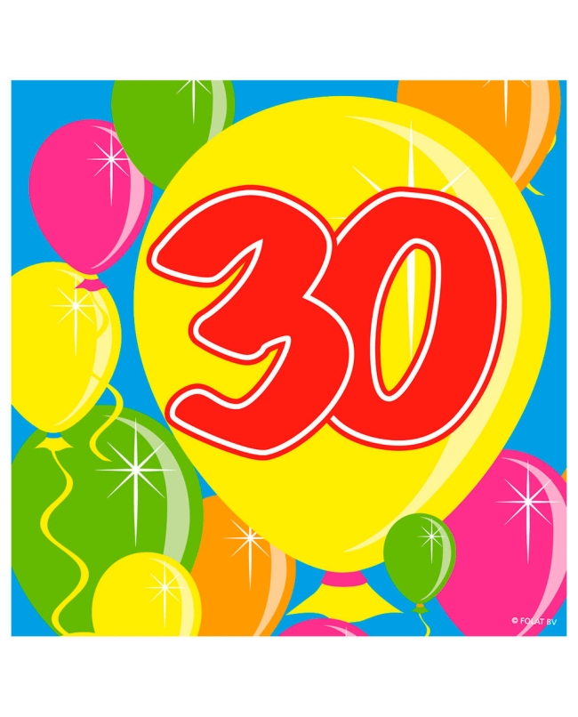 Servilletas 25X25 Globos Nº 30