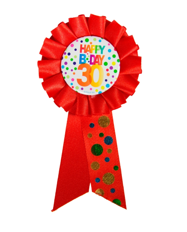 Condecoracion Happy Bday 30 Lunares 4,5X14cm