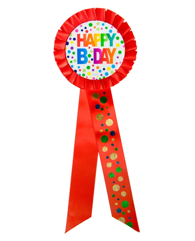 Condecoracion Happy Bday Lunares Xl 7,5X29,5cm