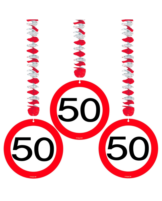 Deco Colgante Señal Trafico Nº 50 Papel