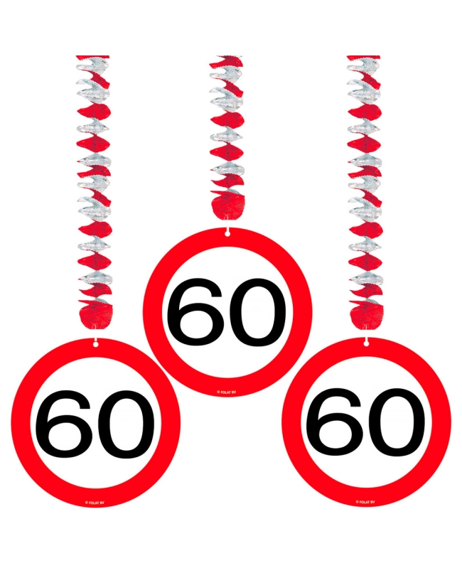 Deco Colgante Señal Trafico Nº 60 Papel