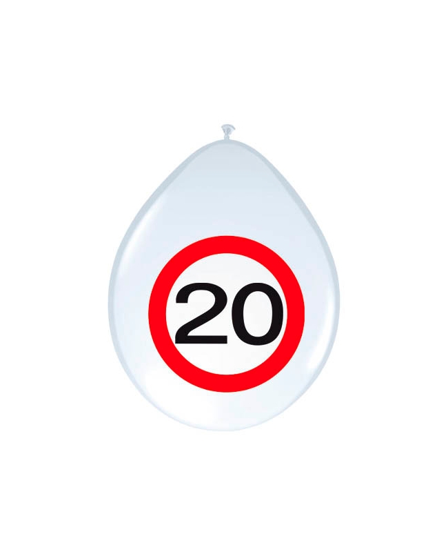 Globo Latex Señal Trafico Nº 20