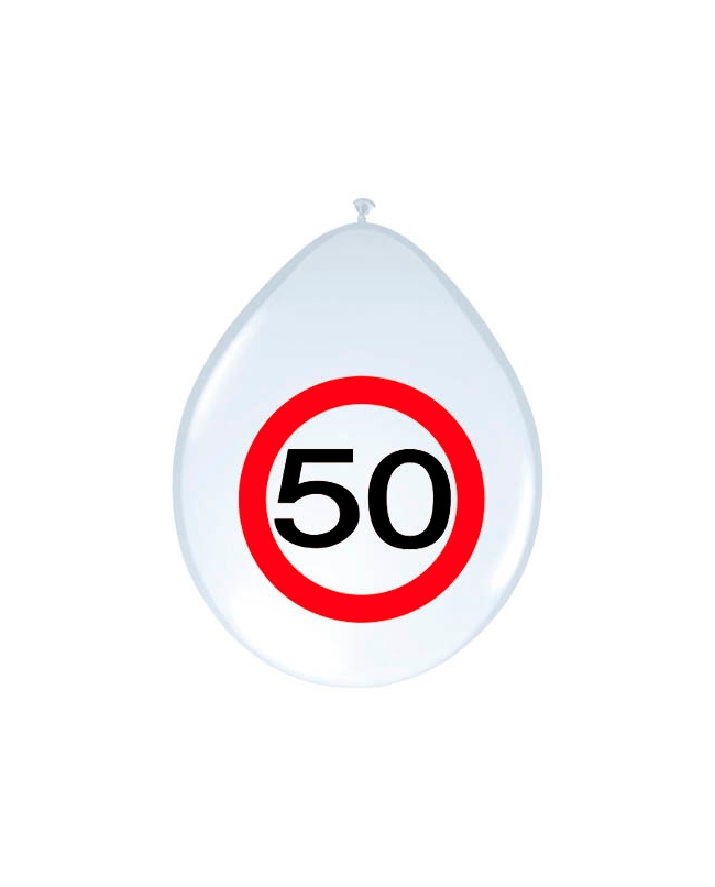 Globo Latex Señal Trafico Nº 50
