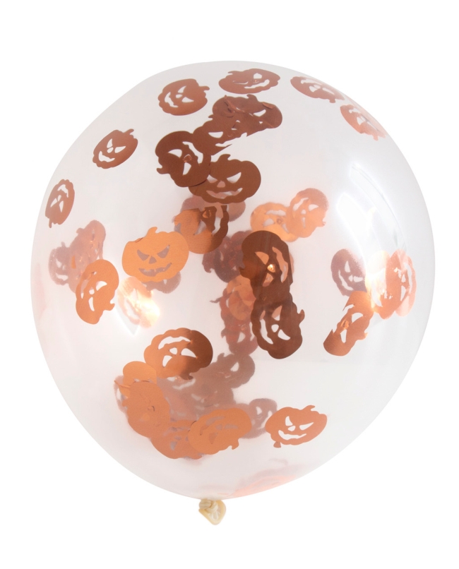 Globos Latex Confeti Calabaza 30cm