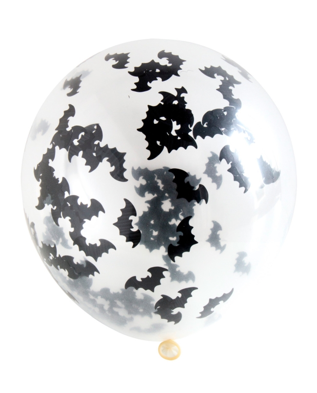 Globos Latex  Confeti Murcielago 30cm