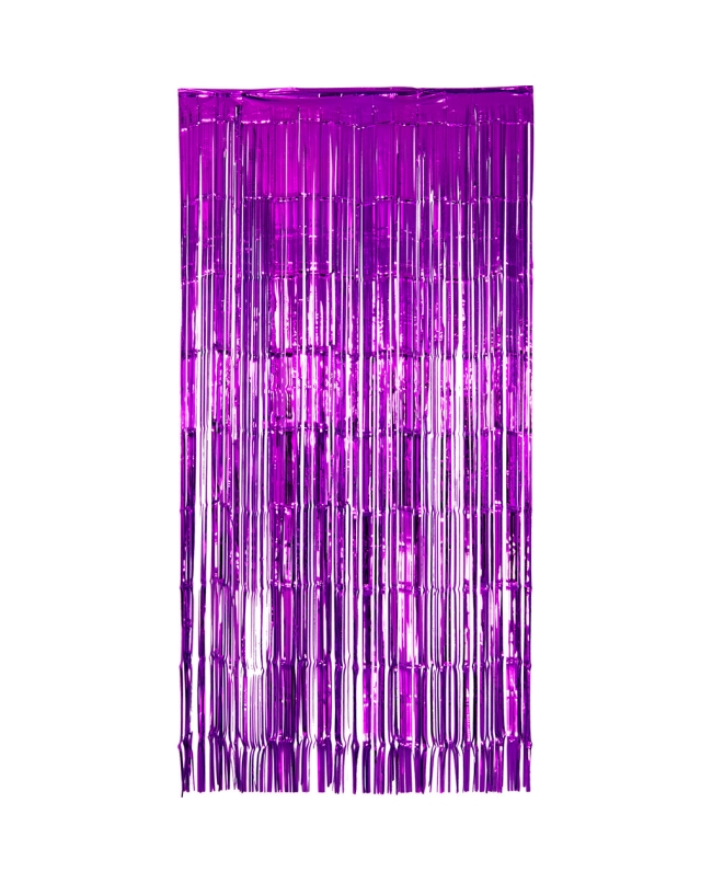 Cortina Flecos Foil Morada 1X2m