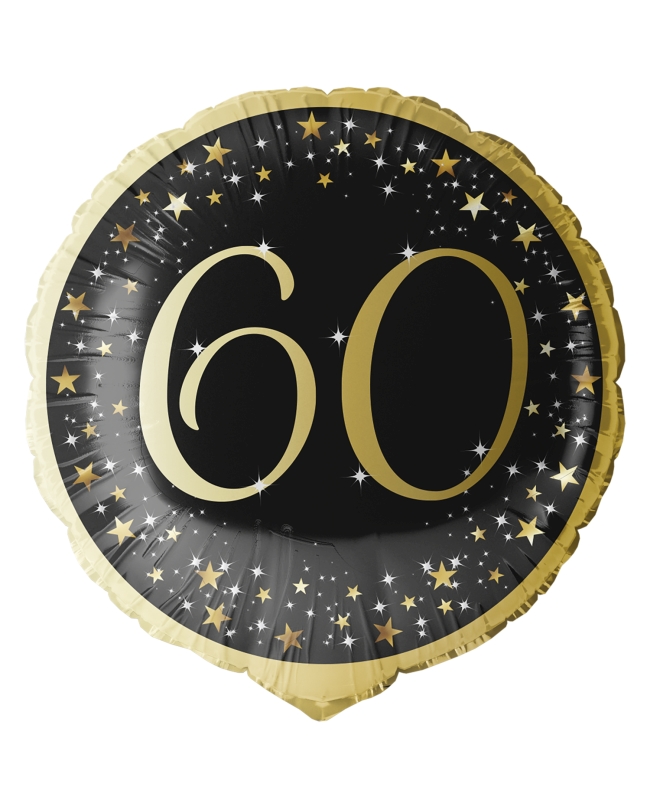 18/45cm Holgr. Cumple Estrellado Oro 60