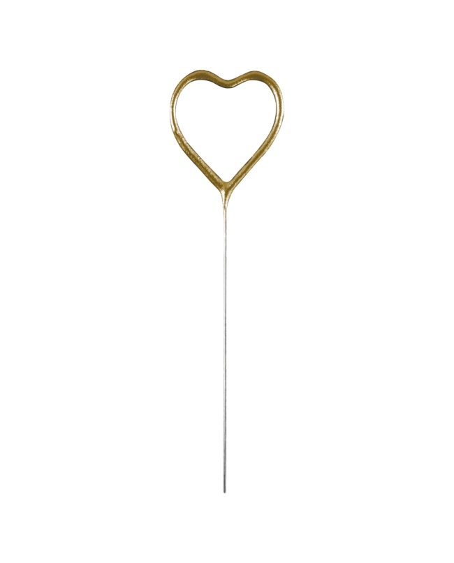 Bengala Corazon Oro 17cm 40 Pulgadas