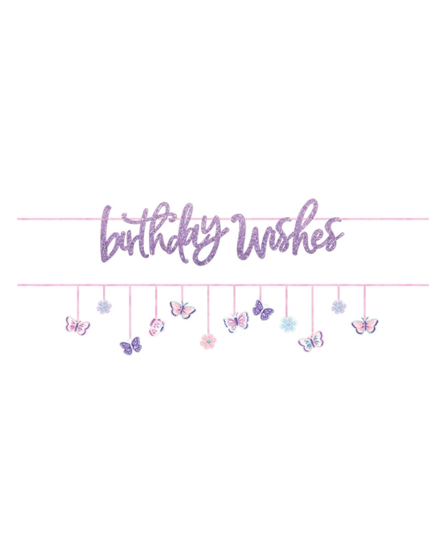 Banderin Kit Papel Mariposas 180cm