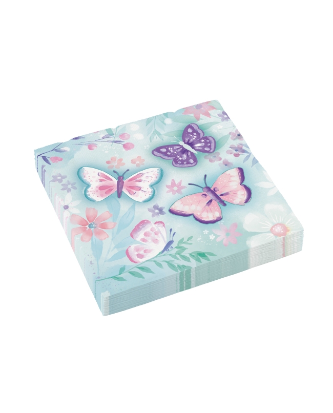 Servilletas 33X33 Mariposas