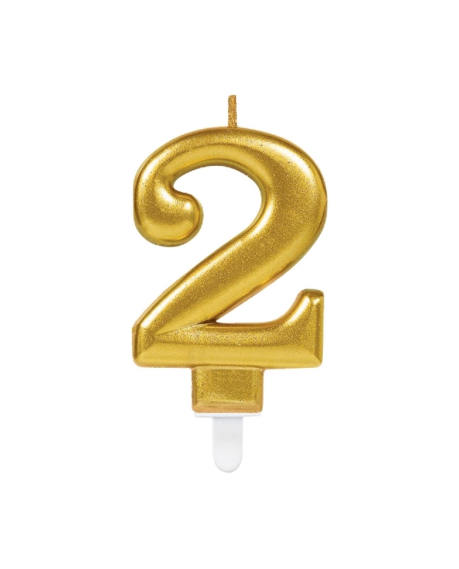 Vela Oro Nº 2 9,3cm