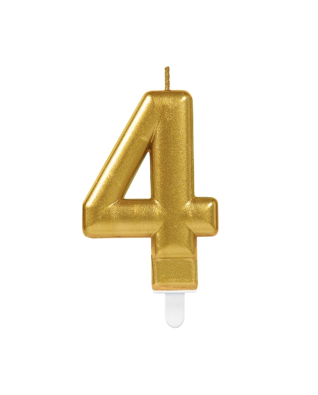 Vela Oro Nº 4 9,3cm