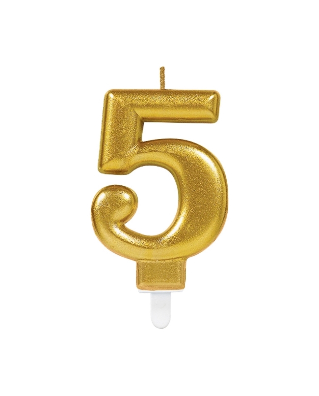 Vela Oro Nº 5 9,3cm