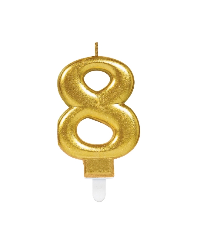 Vela Oro Nº 8 9,3cm