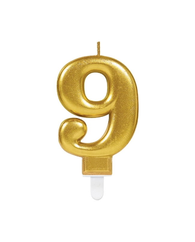 Vela Oro Nº 9 9,3cm