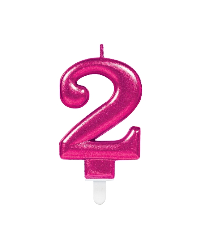 Vela Rosa Nº 2 9,3cm