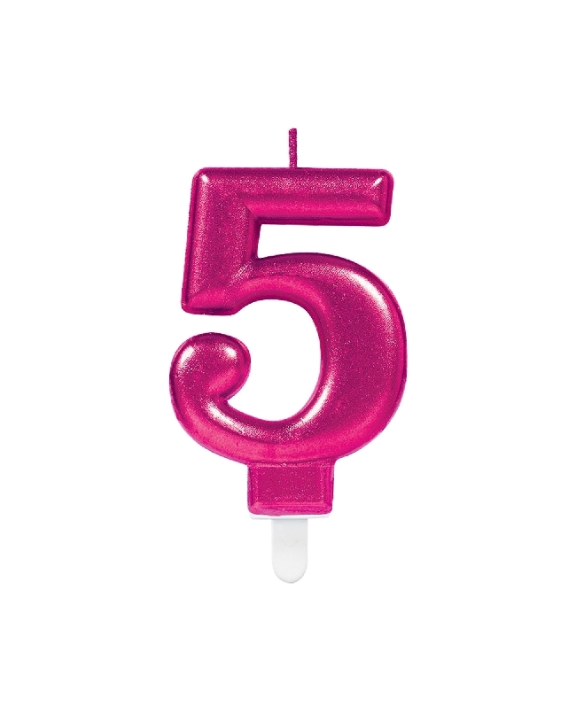 Vela Rosa Nº 5 9,3cm