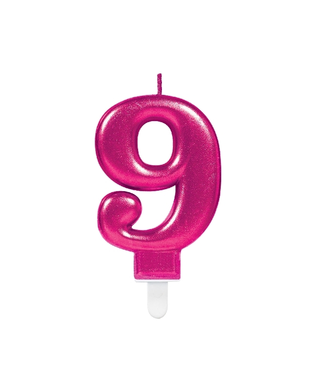 Vela Rosa Nº 9 9,3cm