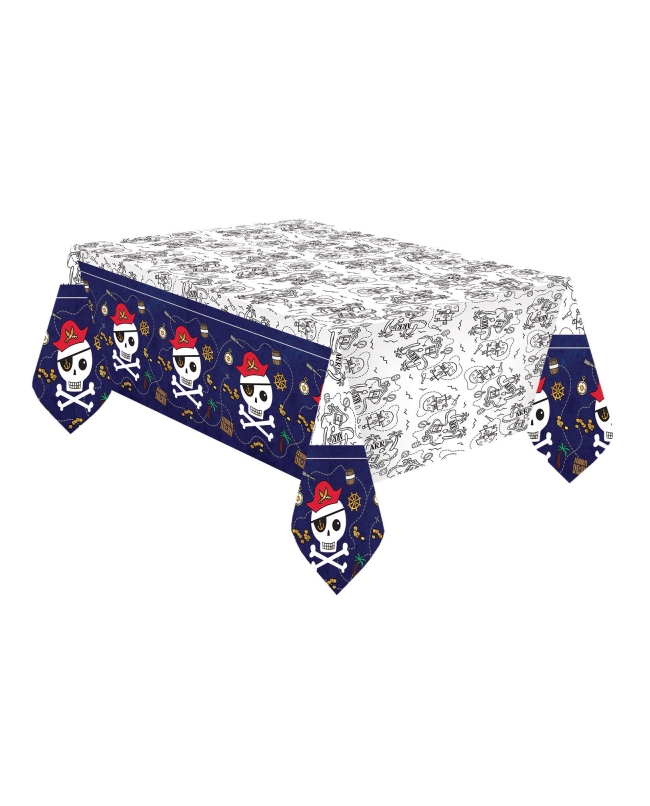 Mantel Papel Mapa Piratas 120X180cm