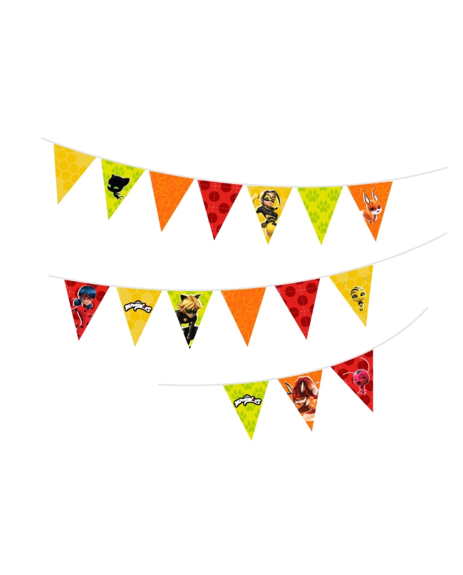 Banderin Papel Ladybug 2M