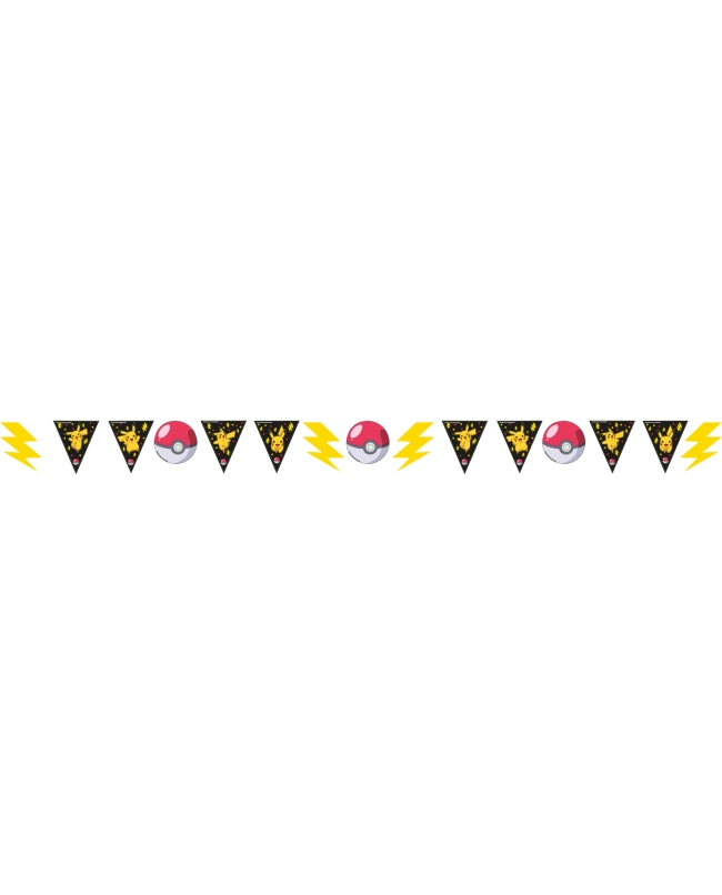 Banderin Letras Pokemon 2024 H.Bday 