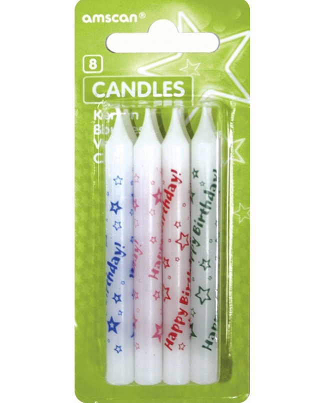 Velas Happy Birthday 8,3cm