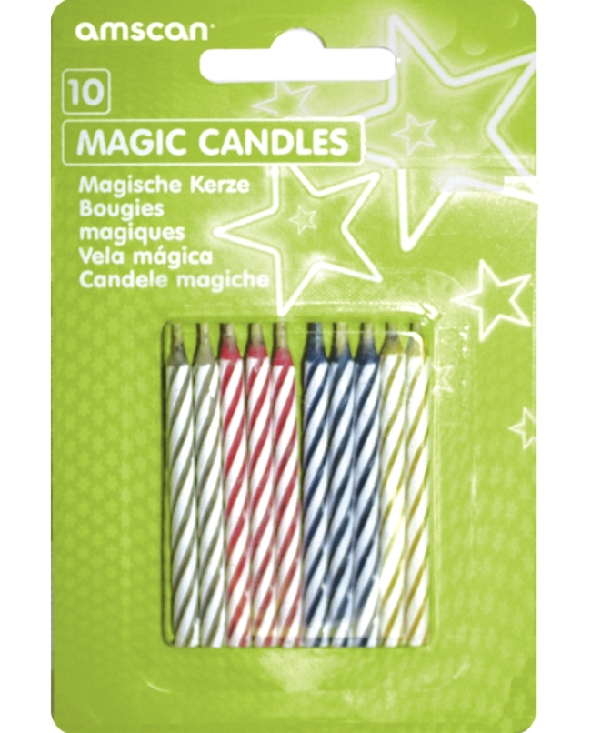 Vela Magica Espiral Surtidas 6,3cm(12X10)