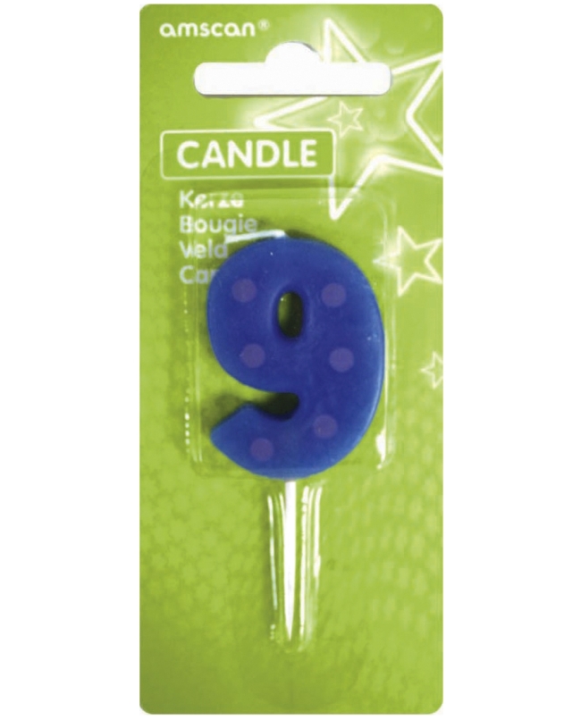 Vela Puntos Y Rayas Nº 9 7,6cm