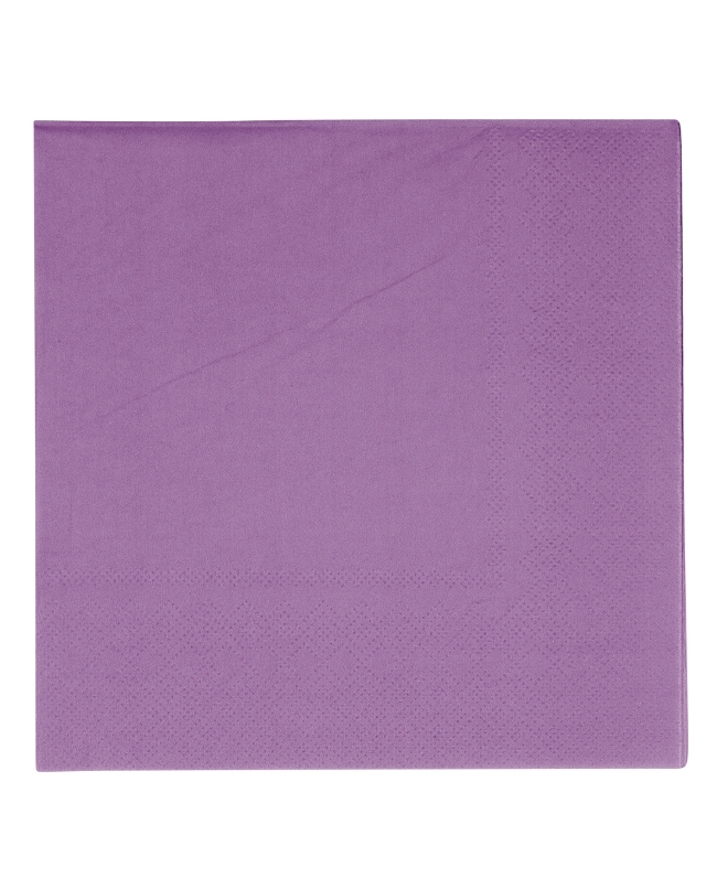 Servilletas 33X33cm 3P Vert Decor Morado Oscuro